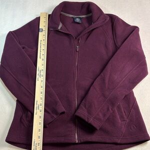 Lands' End Women's Deep Purple Fleece Jacket